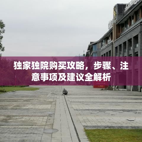 独家独院购买攻略,步骤、注意事项及建议全解析